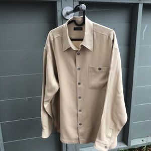 Anthology brand 100% Silk LS Dress Shirt